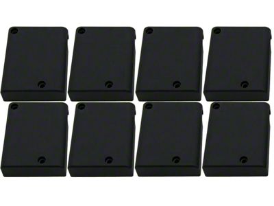 Aluminum Coil Covers; Black (06-23 V8 HEMI Charger, Excluding 6.2L)