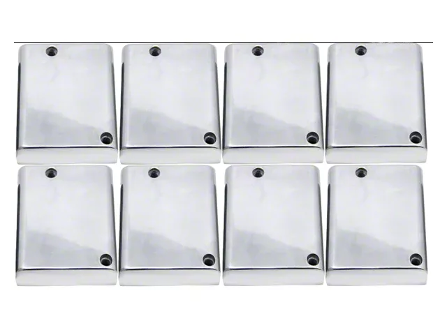 Aluminum Coil Covers; Polished (06-23 V8 HEMI Charger, Excluding 6.2L)