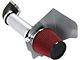 Aluminum Cold Air Intake with Red Filter; Silver (06-10 V8 HEMI Charger)