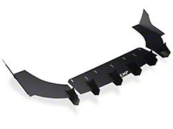 Aluminum Rear Diffuser with Large Wing and Accent Pieces; Matte Black (15-23 Charger)