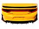 Aluminum Rear Diffuser with Large Wing; Matte Black (15-23 Charger)
