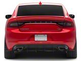 Aluminum Rear Diffuser; Matte Black (15-23 Charger)