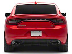 Aluminum Rear Diffuser; Matte Black (15-23 Charger)