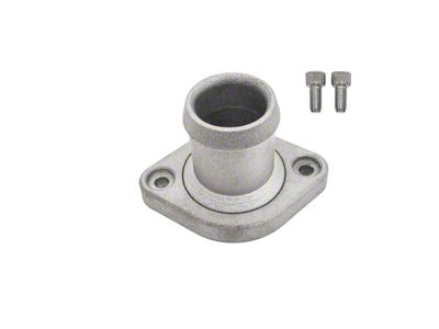 Aluminum Straight Water Neck Thermostat Housing; Natural (06-23 V8 HEMI Charger, Excluding 6.2L)