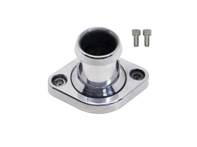 Aluminum Straight Water Neck Thermostat Housing; Polished (06-23 V8 HEMI Charger, Excluding 6.2L)