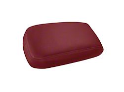 Premium Artificial Leather Center Console Lid Armrest Cover; All Red with Red Stithcing (15-23 Charger)