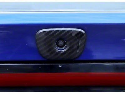 Back Up Camera Trim; Carbon Print (15-23 Charger)