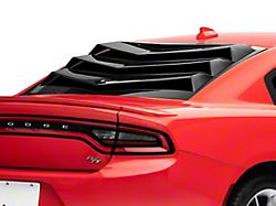 Bakkdraft Rear Window Louvers; Gloss Black (11-23 Charger)