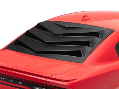 Bakkdraft Rear Window Louvers; Matte Black (11-23 Charger)