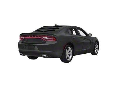 Bakkdraft Rear Window Louvers; Satin Black (11-23 Charger)