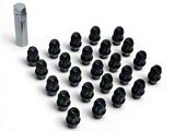 Black Acorn ET Lug Nuts for Aftermarket Wheels; M14x1.5; Set of 24 (06-23 Charger)