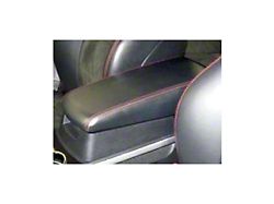 Type 2 Armrest Cover; Black Alcantara with Red Stitching (08-10 Charger)