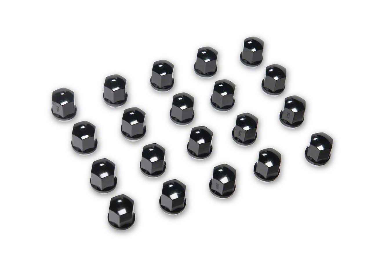 Charger Black Long OEM Style Lug Nut Kit; 14mm x 1.5; Set of 20 (1123