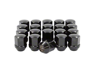 Black Long OEM Style Lug Nut Kit; 14mm x 1.5; Set of 20 (11-23 Charger)