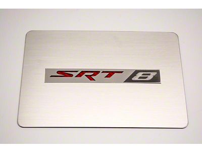 Fuse Box Cover Top Plate with SRT8 Logo for ACC Fuse Box Cover; Brushed (06-15 Charger)