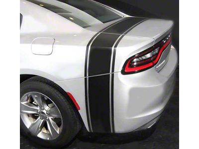Bumblebee Trunk Rear Stripes; Gloss Red (19-23 Charger)