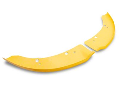 Front Bumper Lip Splitters; Gloss Yellow (15-19 Charger Scat Pack, SRT)