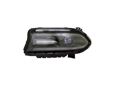 Headlights Depot CAPA Replacement Halogen Headlight with LED DRL; Driver Side (16-17 Charger)
