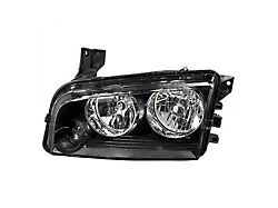 CAPA Replacement Headlight; Driver Side (06-07 Charger)
