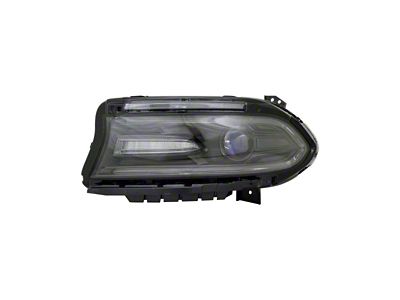 CAPA Replacement Headlight; Driver Side (16-17 Charger w/ Factory Halogen Headlights)