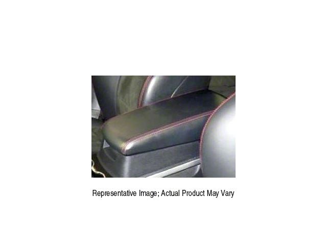 Carbon Fiber Vinyl Type 2 Armrest Cover; Red Stitching (08-10 Charger)
