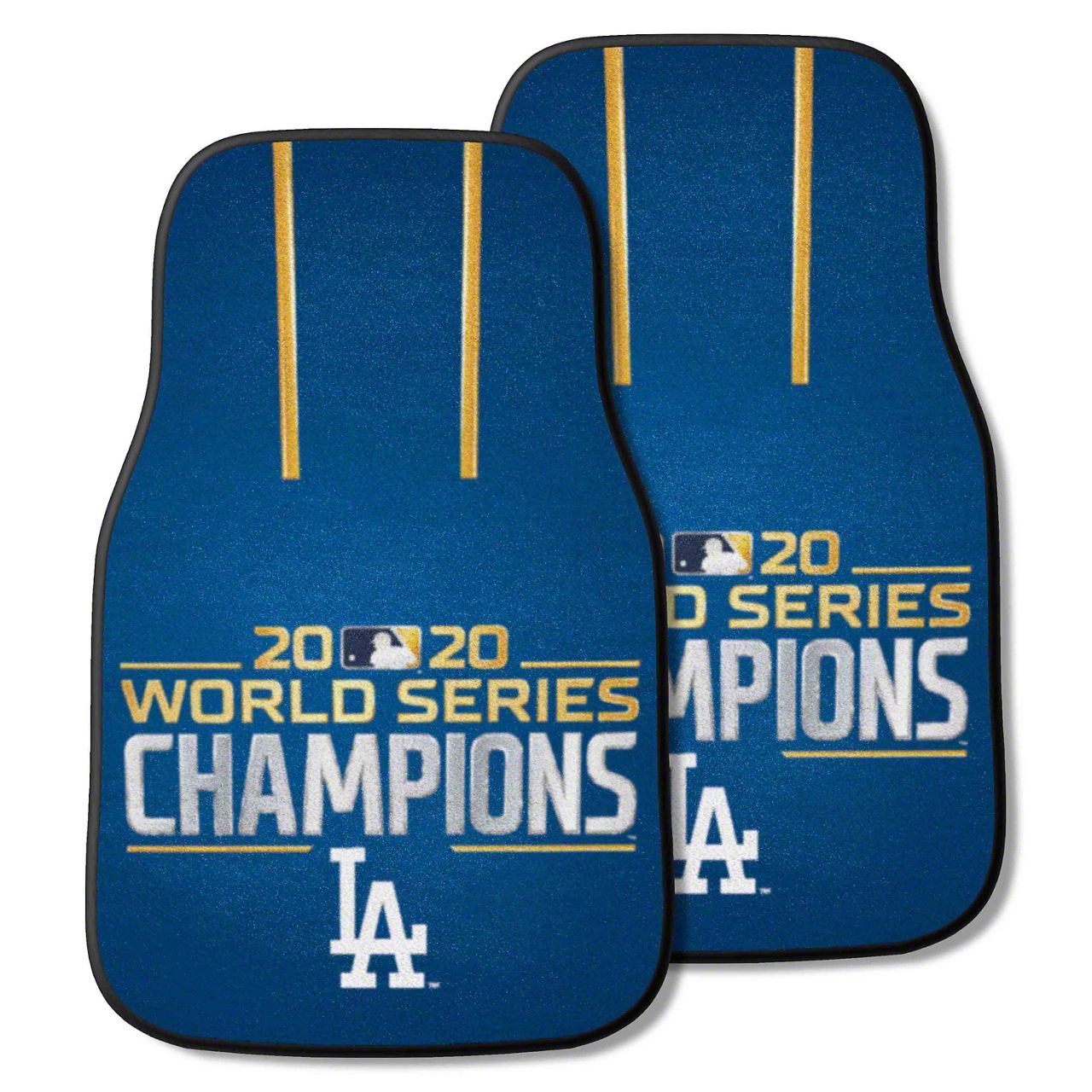 Charger Carpet Front Floor Mats with Los Angeles Dodgers 2020 MLB World