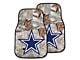 Carpet Front Floor Mats with Dallas Cowboys Logo; Camo (Universal; Some Adaptation May Be Required)