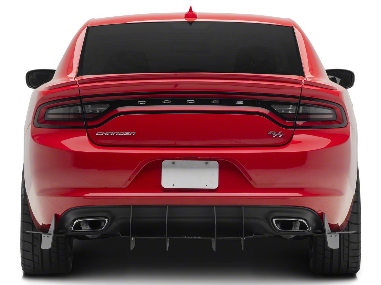 Centa VR2 Rear Diffuser; Dry Carbon Fiber Vinyl (11-23 Charger)