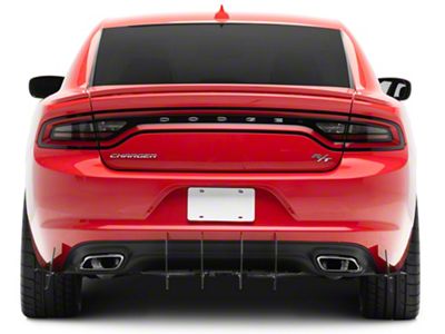 Centa VR2 Rear Diffuser; Gloss Black Vinyl (11-23 Charger)