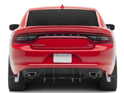 Centa VR2 Rear Diffuser; Gloss Carbon Fiber Vinyl (11-23 Charger)