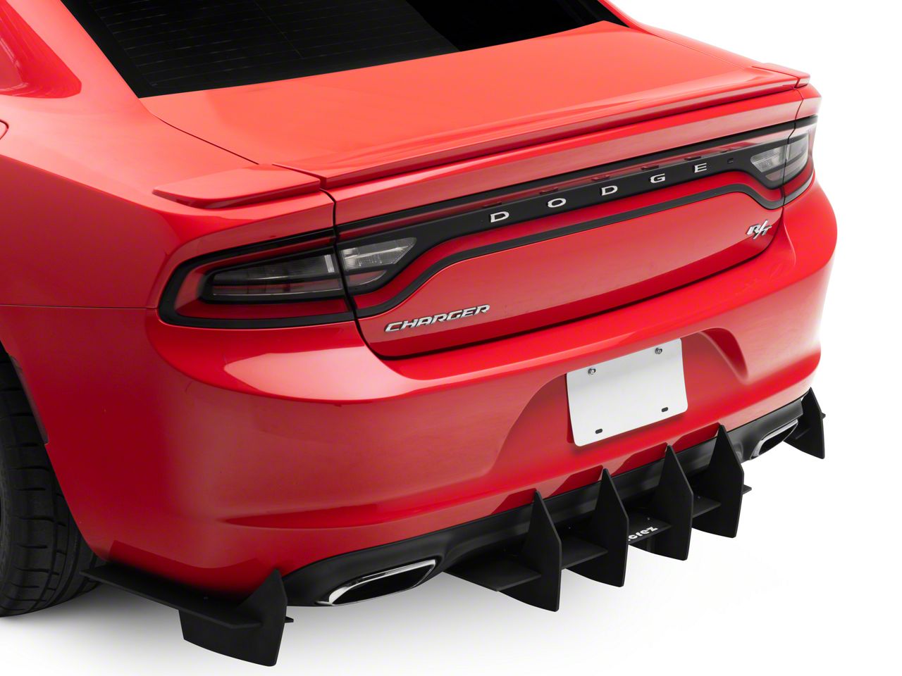 Charger Centa VR2 Rear Diffuser; Matte Black (11-23 Charger) - Free ...