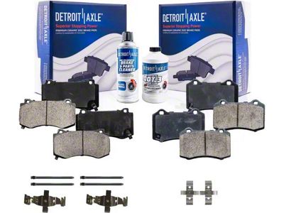 Ceramic Brake Pads; Front and Rear (06-14 Charger SRT8)