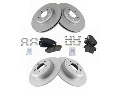 Ceramic Brake Rotor and Pad Kit; Front and Rear (09-18 Charger w/ 12.60-Inch Rotors)