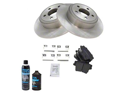Ceramic Brake Rotor and Pad Kit; Rear (06-19 Charger w/ Solid Rear Rotors)