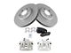 Ceramic Brake Rotor, Pad and Caliper Kit; Front (06-18 RWD Charger w/ 12.60-Inch Front Rotors & Single Piston Calipers)