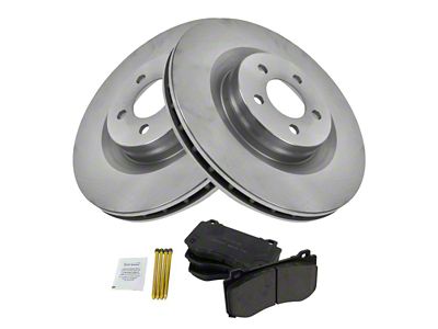 Ceramic Brake Rotor and Pad Kit; Front (06-14 Charger SRT8)