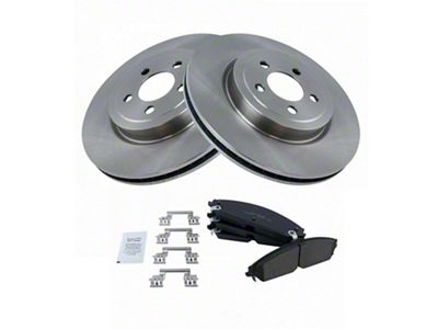 Ceramic Brake Rotor and Pad Kit; Front (06-23 Charger w/ 13.60-Inch Front Rotors)