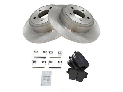 Ceramic Brake Rotor and Pad Kit; Rear (06-23 Charger w/ Solid Rear Rotors)