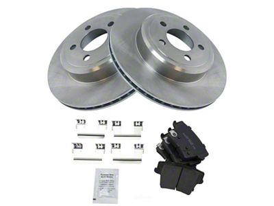 Ceramic Brake Rotor and Pad Kit; Rear (06-23 Charger w/ Vented Rear Rotors)