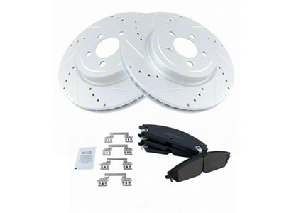 Ceramic Performance Brake Rotor and Pad Kit; Front (06-19 Charger w/ 13.60-Inch Front Rotors)