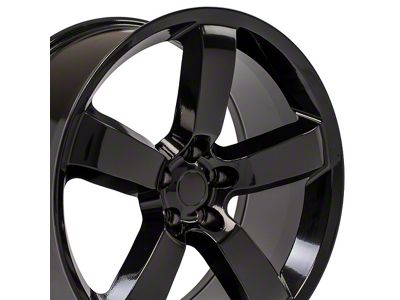Charger SRT Style Gloss Black Wheel; 20x9 (06-10 RWD Charger)