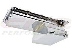 Chevy LS Oil Pan with -10AN Fittings; 7-Quart Capacity; Chrome (Universal; Some Adaptation May Be Required)