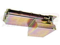 Chevy LS Oil Pan with 90-Degree -10AN Fittings; 7-Quart Capacity; Zinc (Universal; Some Adaptation May Be Required)
