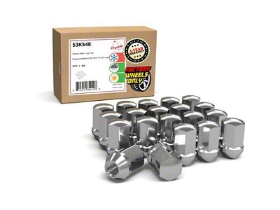 Chrome Factory Style Lug Nut Kit; 14mm x 1.5; Set of 20 (06-23 Charger)