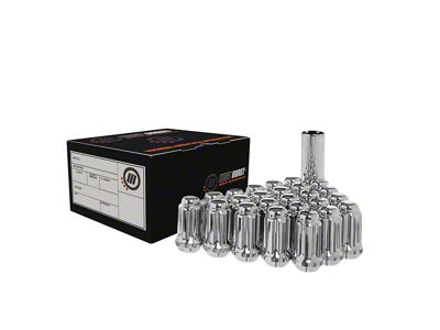 Chrome Spline Lug Nuts; M14x1.5; Set of 20 (06-23 Charger)