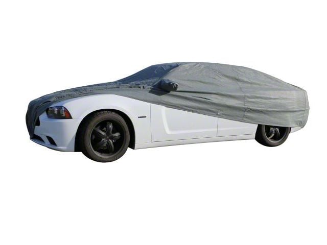 Custom Fit Car Cover; Gray (10-14 Charger)