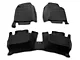 Custom Front and Rear Floor Mats; Black (11-23 RWD Charger)