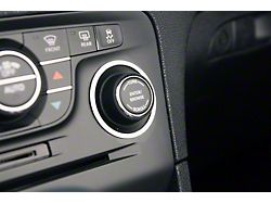 Dash Trim Rings; Polished; 3-Piece; For Start, Volume and Tuner (11-14 Charger)