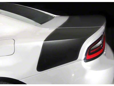 DAYTONA Style Rear Stripes; Matte Black (15-18 Charger)