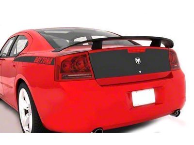 DAYTONA Trunk Deck Blackout Stripe Decal; Gloss Red (06-10 Charger)